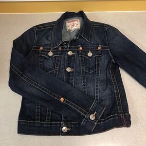 True Religion dark denim jacket
